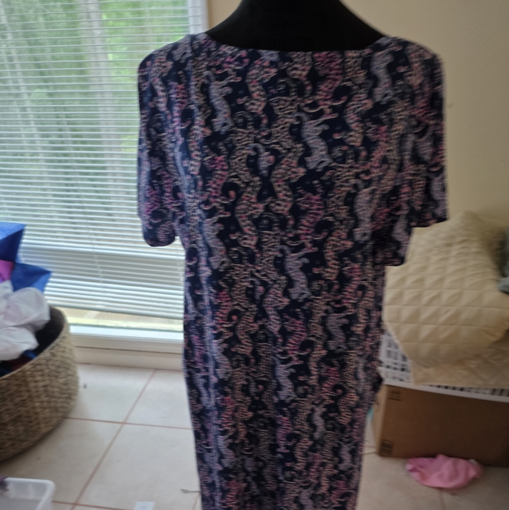 Eve Navy and Pink Mini Dress